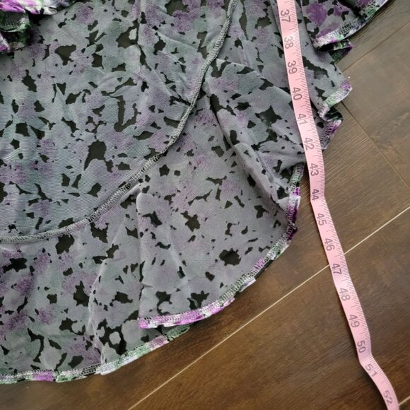 The Wolf Gang Rhapsody Asymmetrical Velvet Dress Women L Whimsygoth Y2K Designer - Picture 11 of 11